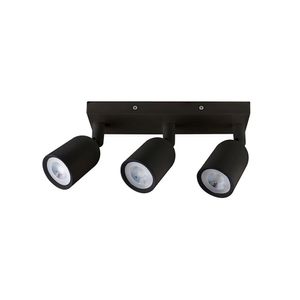 Spot Direcionável De Sobrepor Taschibra Direct Linear Led Mr16 12w Bivolt Preto 6500k Luz Branca 15090229