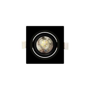 Spot De Embutir De Led Taschibra Alltop Mr16 Quadrado 5w Bivolt Preto Preto 4000k Luz Neutra 15090331