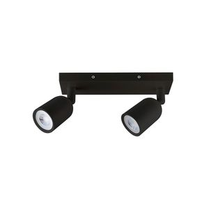Spot Direcionável De Sobrepor Taschibra Direct Linear Led Mr16 8w Bivolt Preto 3000k Luz Amarela 15090223