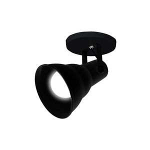 Spot Direcionável De Sobrepor Taschibra Hol Circular Para 1 Lâmpada E27 Bivolt Preto 03010025-18