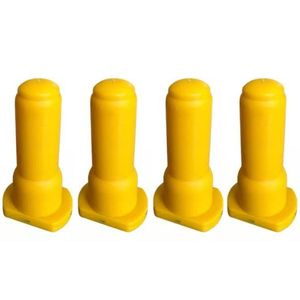 Bico Alimentador Mamadeira Baspan Amarelo Bezerros 4un