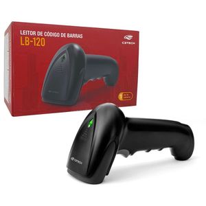 Leitor De Código De Barras C3tech, Usb, 1d E 2d, Cmos, Preto - Lb-120bk