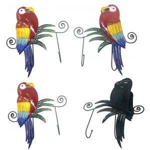 Gancho Metal Arara Vermelha Kit 4 Uni Decoraçao Parede Sala Quarto Casa Pendura Chaves Chapeu Bone Multiuso