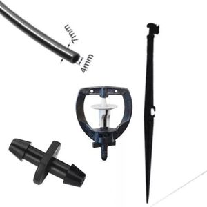Hastes 35cm+aspersor+microtubo (70cm) + Micro União -100und Tamanho 44l/h
