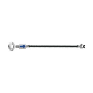 Engate Flexível De Inox Blukit 40cm Para água Com Registro De Esfera Integrado