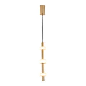 Lustre Pendente Nordecor Aus 2717 Ouro Champagne Led Bivolt