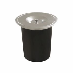 Lixeira Redonda Inox Embutir 5l - Ghelplus