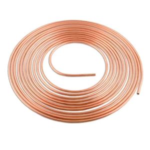 Tubo Cobre Flexível 1-2 12,7mm Panqueca Com 15 Metros