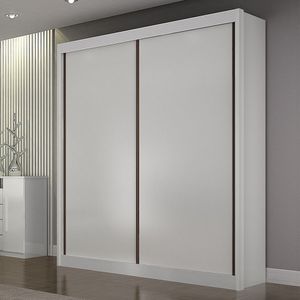 Guarda Roupa São Paulo Luxo 2 Portas Em Mdf Leifer Branco