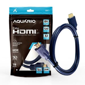 Cabo Hdmi Aquario 8k1 8k Macho X Macho 2.1 1m