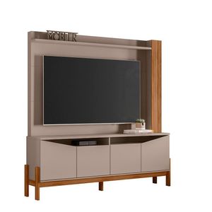 Home Para Tv Até 70 Mobler Mdp/mdf Alaska Grigio/cinamomo