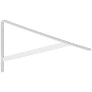 Prat.k Suporte Mão Francesa Leve Branco Para Prateleira 40 Cm – Estabilidade E Praticidade