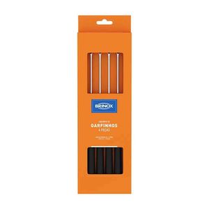 Garfos Para Fondue Ou Petisco Beli 6 Peças Brinox Preto Com Inox