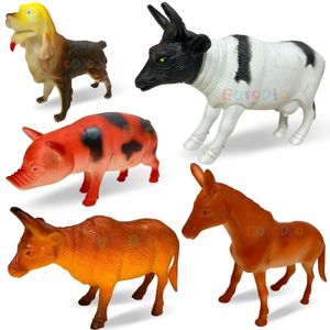 Fazendinha 6 Animais Emborrachados Fazendo Vaca Porco Cavalo [f114]