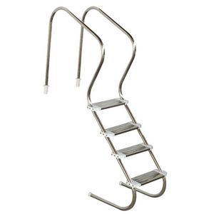 Escada Para Piscina Confort 2 Polegadas 4 Degraus Inox Duplo - Sodramar