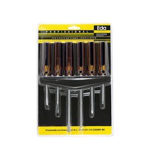Jogo De Chave Fenda-philips Com 6 Peças 7pz - Eda