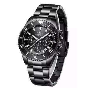 Relógio Masculino Biden 0163g Prova D´água Aço Inoxidável Preto