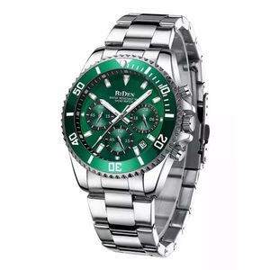 Relógio Masculino Biden 0163g Prova D´água Aço Inoxidável Verde