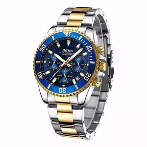 Relógio Masculino Biden 0163g Prova D´água Aço Inoxidável Azul