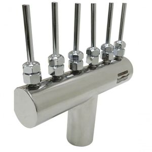 Bico Leque Em Inox 6 Saídas Para Chafariz Fontes E Lagos - Sodramar