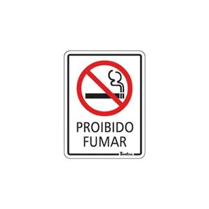 Placa Proibido Fumar 15x20cm