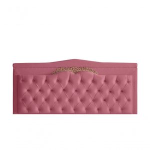 Cabeceira De Cama Box Painel Barcelona King 195 Cm Retro Capitonê Botão Encapados Suede Rosa Bebê Do Lar Móveis