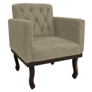 Poltrona Classic Suede Amarena Móveis
