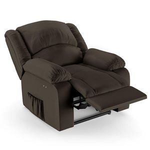 Poltrona Do Papai Reclinável Pietra Power Touch Usb Fh9 Pu Marrom - Mpozenato