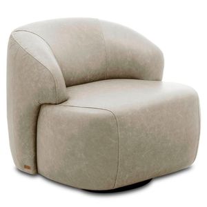 Poltrona Giratória Living Orgânica Donk L08 Sintético Gelo - Mpozenato
