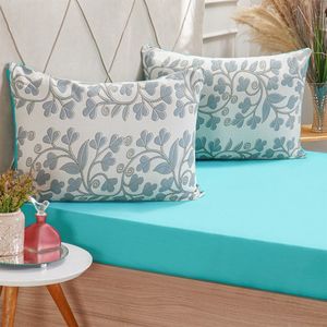Jogo De Cama Solteiro Dreams Malha 100% Algodão 88x188x25cm Verde