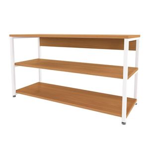 Sapateira Industrial 3 Prateleiras 88 Cm Li020 Canela Branco Kpb