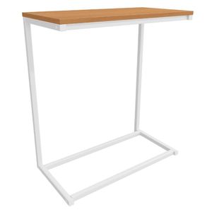 Mesa De Apoio Lateral 68 Cm Li025 Canela Branco Kpb