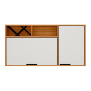 Armario Aereo Nicho 2 Portas 120 Cm 12637 Raven Freijo Off White Pln