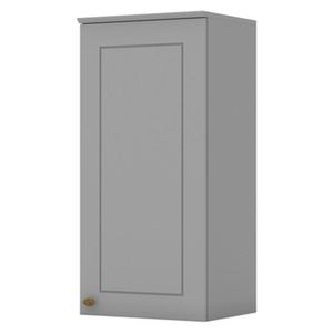 Armario Aereo 1 Porta Mdf 40 Cm Americana C364 Cinza Henn