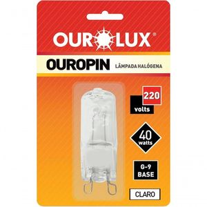 Lâmpada Halógena G9 40w/220v - Ourolux