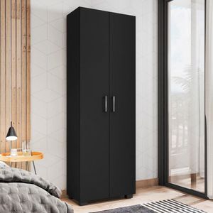 Estante Livreiro Com 2 Portas Bari Preto