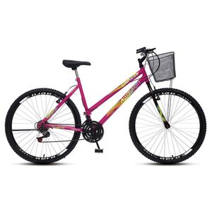 Bicicleta Colli Cazelle Allegra Aro 26 Freio Rosa Neon Rosa Neon