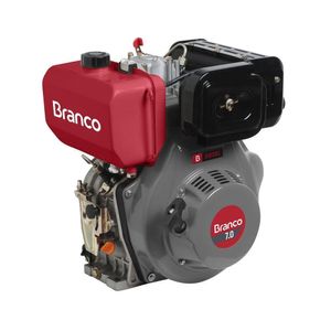 Motor Estacionário Diesel Branco Bd7.0 7hp Partida Elétrica