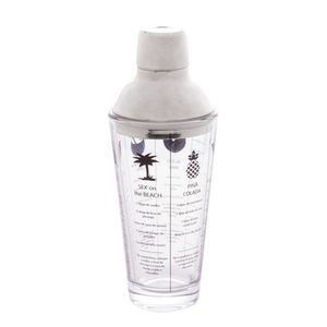Coqueteleira Lyor Coimbra Vidro C-tampa De Aço Inox 420ml