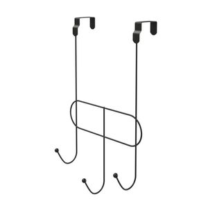 Cabide Multiuso De Porta 3 Ganchos - Stolf Preto