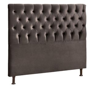 Cabeceira Cristal 195cm Para Cama Box Js Móveis Chocolate
