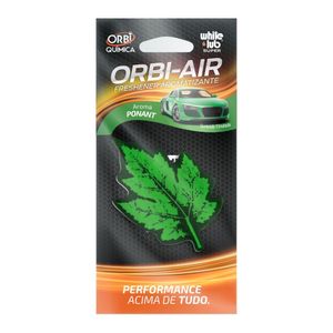 Aromatizante Veicular Orbi Folhinha Na Cor Verde - Aroma...