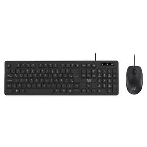 Teclado E Mouse Com Fio Cf300 Usb 1200dpi Teclas Chocolate -