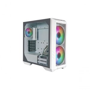 Gabinete Cooler Master Haf 500 Lateral Vidro Temperado - 2 Fans Argb 200mm Led Argb - Branco - H500-wgnn-s00