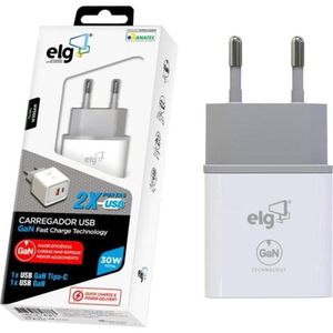Carregador 2 Usb 3a + 1 Pd W35gan Elg