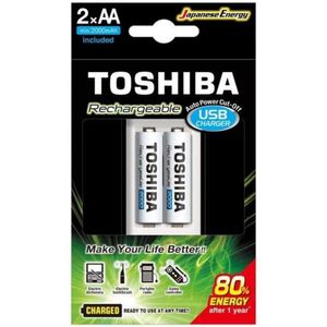 Carregador De Pilha Usb Tnhc-6gme2 Cb (c-2 Pilhas Aa...