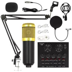 Kit Youtuber Podcast Microfone Condensador Braço Articulado