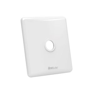 Placa Com Furo Enerbras 1-2 Para Caixa 3 X 3 Branca