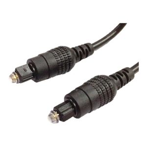 Cabo Fibra Optica Para Audio 2,2mm Toslink- Toslink Preto 3m