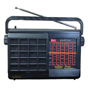Rádio Portátil Motobras Rm-pft73ac 7 Faixas Preto